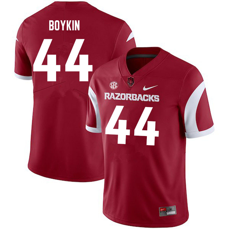 Men #44 Andy Boykin Arkansas Razorbacks College Football Jerseys Sale-Cardinal